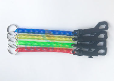 टीपीयू मटेरियल प्लास्टिक स्प्रिंग टीथर्स को ब्लैक पीपी स्नैप हुक की रिंग के साथ अनुकूलित किया गया है